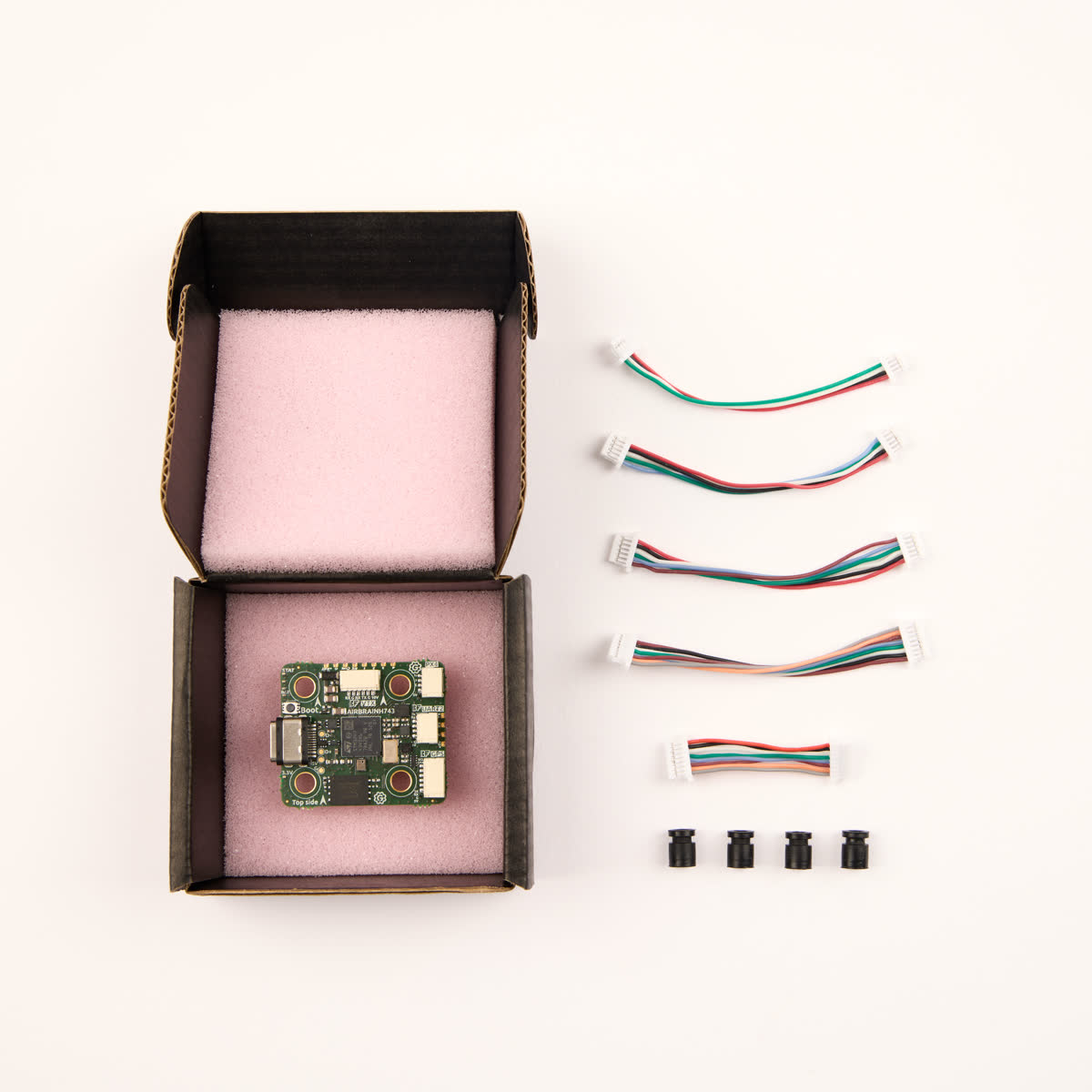 Gear Up product box with PCB and accessories
